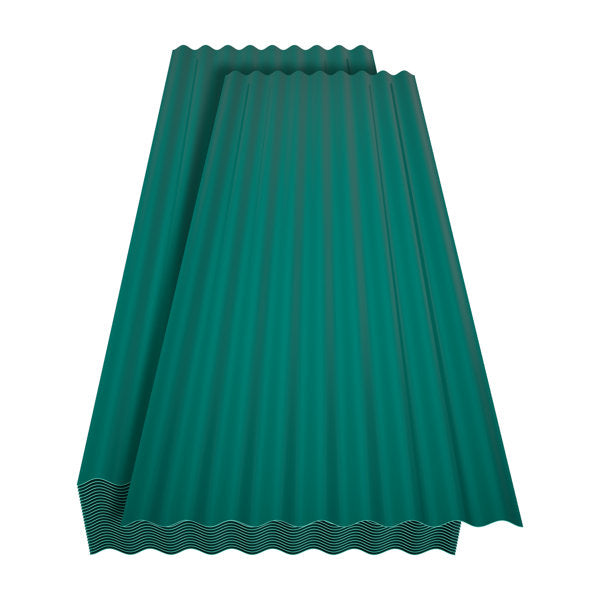25 Pcs Plastic Roof Panels, 60.2" Corrugated Roofing Sheets with Steel Screws for Pergola, Gazebo, Shed, Patio, Garages,Green (Set of 25)