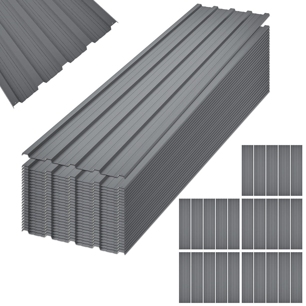 25x Roof Panels Galvanized Steel Hardware Roofing Sheets